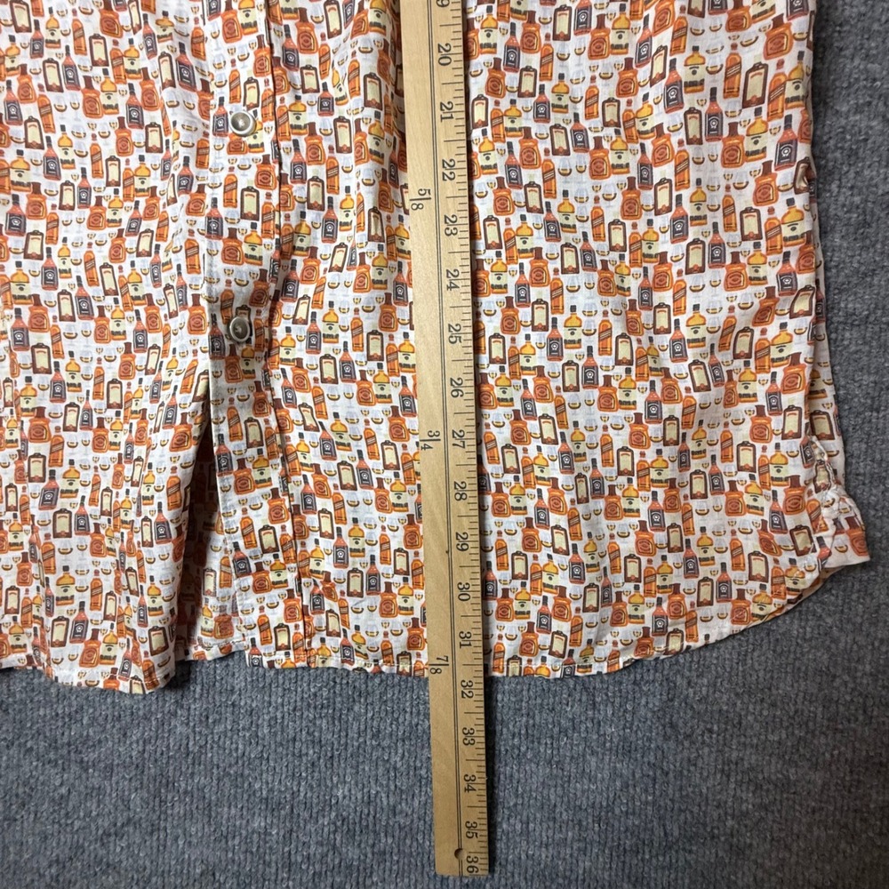 Age of Wisdom Men's XL Novelty‎ Liquor Bottle Print Short Sleeve Shirt AOP - Picture 9 of 9